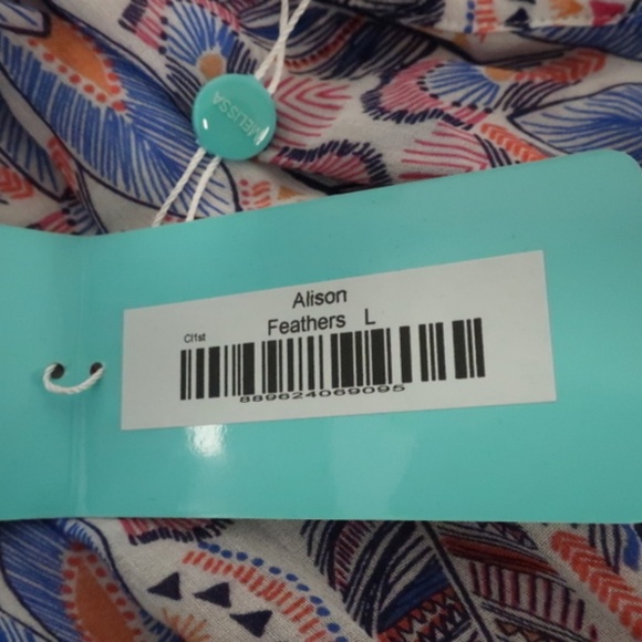 Melissa Odabash Maxi Dress Alison Feather Print - Picture 5 of 5